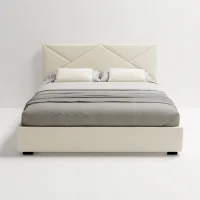 Кровать My-Style my-Fina Deco 200 x 200 см / Фанера / Светло-Бежевый photo 2