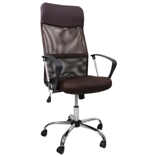 Офисное кресло DecoPrim F-63 Акриловая сетка/ Коричневый  photo 1