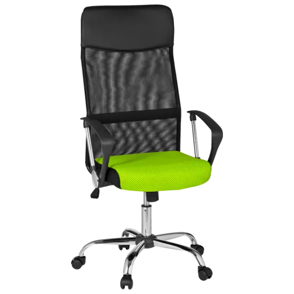 Fotoliu de birou DecoPrim F-63 Plasă acrilică/ Black Green photo 1