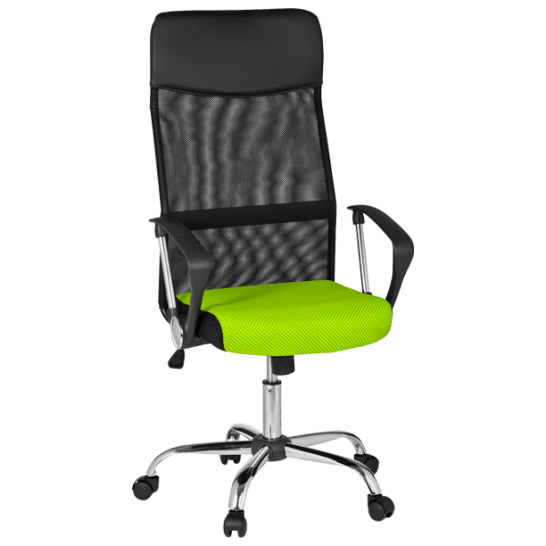 Fotoliu de birou DecoPrim F-63 Plasă acrilică/ Black Green photo 1