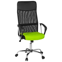 Fotoliu de birou DecoPrim F-63 Plasă acrilică/ Black Green