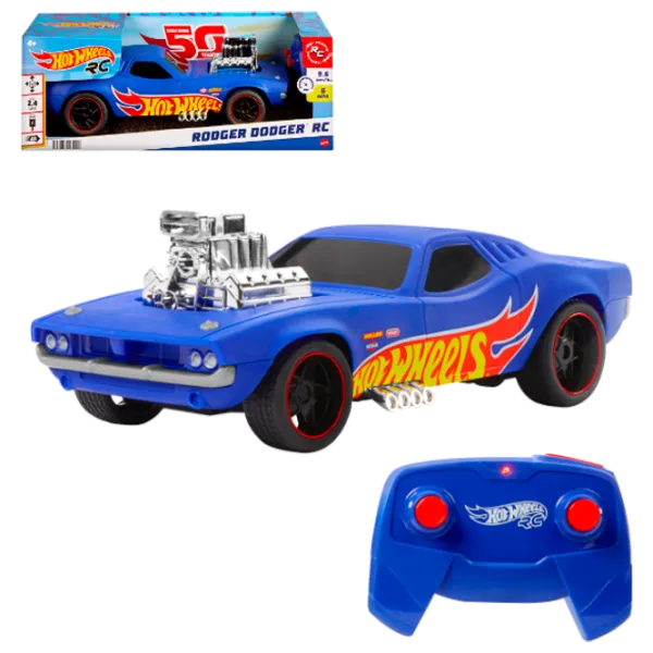 Mașină Hot Wheels Rodger Dodger HTP54  / 2.4 GHz / Black Blue photo 1