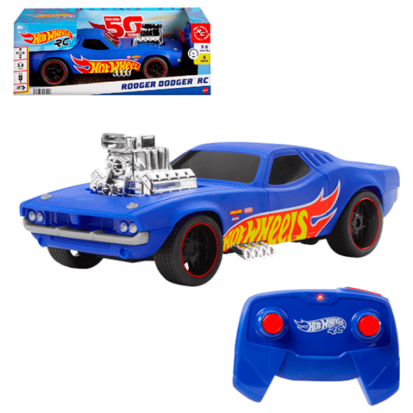 Mașină Hot Wheels Rodger Dodger HTP54  / 2.4 GHz / Black Blue photo 1