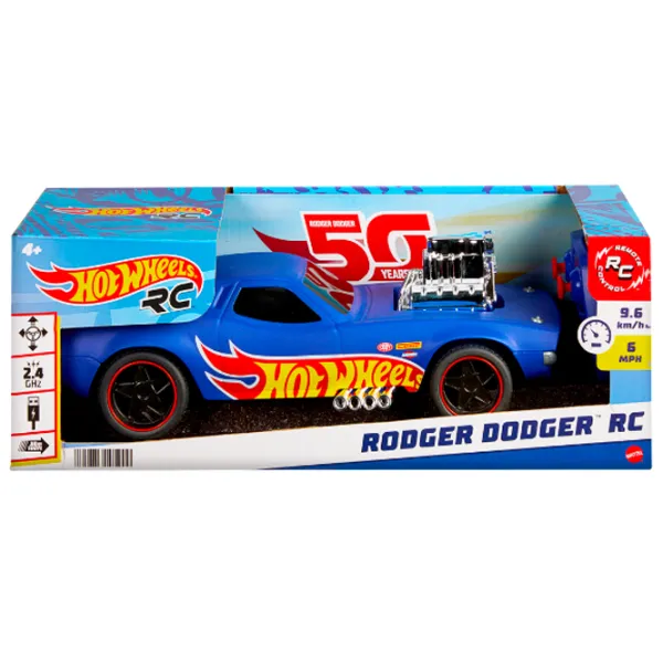 Mașină Hot Wheels Rodger Dodger HTP54  / 2.4 GHz / Black Blue photo 5