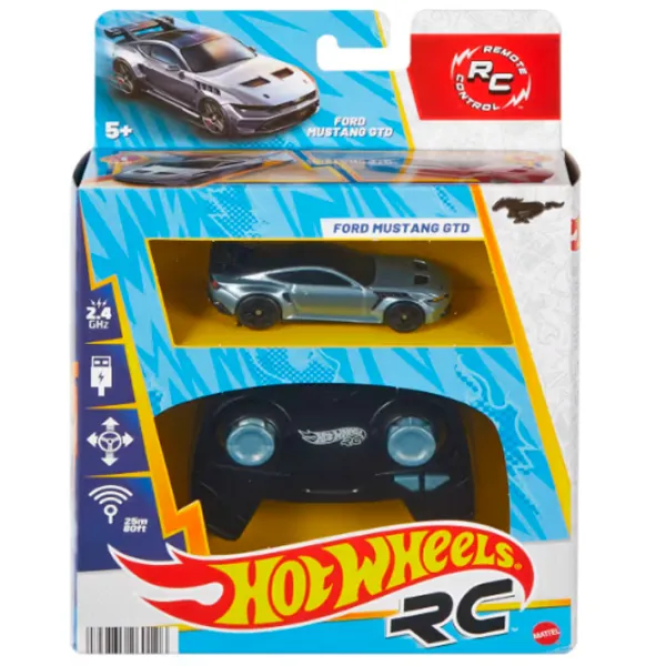Mașină Hot Wheels Ford Mustang GTD JBH04  / / Black Blue photo 3