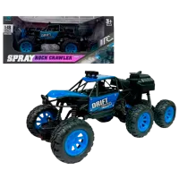 Машинка ZI DI TOYS Off-Road 6x6 Spray Rock 299A  / / Черный Синий