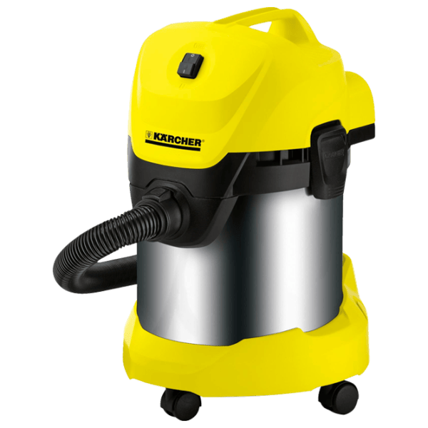 Промышленный пылесос KARCHER WD 3 Premium 1000 Вт / Желтый photo 1