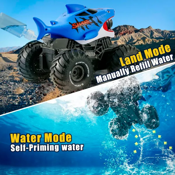 Mașină Lead Honor Amphibious Racing Shark LH-C084  / 2.4 GHz / Red Blue photo 2