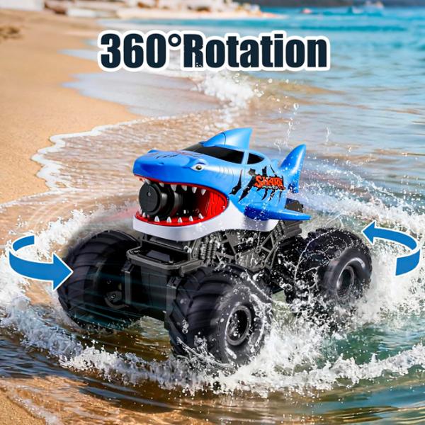 Mașină Lead Honor Amphibious Racing Shark LH-C084  / 2.4 GHz / Red Blue photo 6