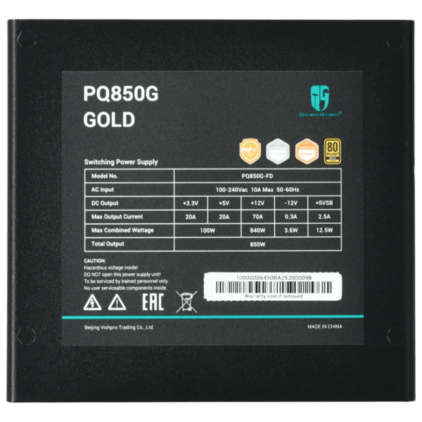Блок питания GamerStorm PQ850G 80+ Gold / 850 Вт photo 4