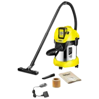 Промышленный пылесос KARCHER WD 3 Battery Premium Set 300 Вт / Желтый