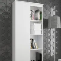 Dulap pentru mape Fot D-1 190 x 80 x 40 / PAL / White photo 3