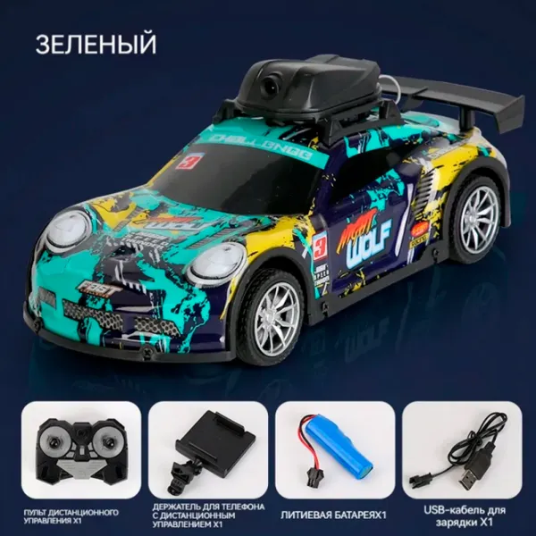 Машинка Lead Honor Racing Car Wolf LH-C076  / 2.4 ГГц / Черный Зеленый photo 5