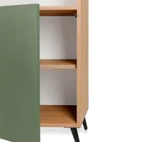 Шкаф с полками Fot Loft 190 x 70 x 40см / ЛДСП / Оливковый photo 2