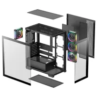Carcasă Deepcool CG580 4F V2 Mid Tower / Black photo 10