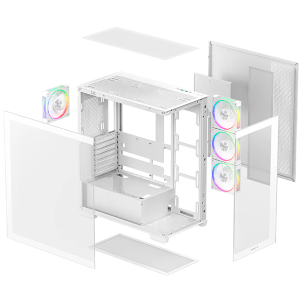 Корпус Deepcool CG580 4F V2 Mid Tower / Белый photo 10