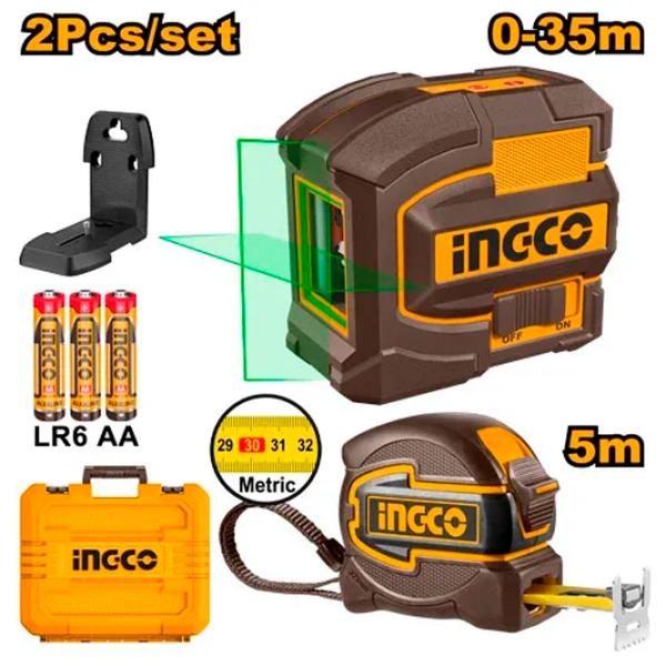 Nivelă lazer INGCO HLL680081-1 Linear / Acumulator photo 1