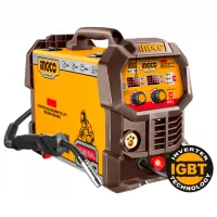Aparat de sudat INGCO ING-MGT16058 220 - 240 V semiautomat (MIG/MAG), cu electrod (MMA), cu gaz inert (TIG) / Orange