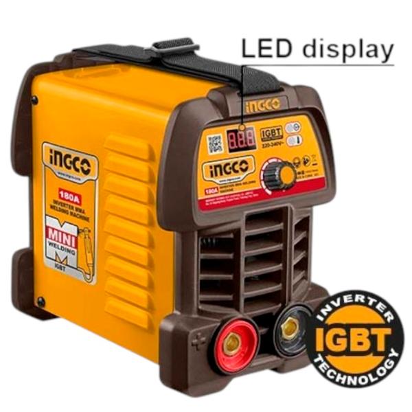 Aparat de sudat INGCO ING-MMA18049 220 V cu electrod (MMA) / Orange photo 1