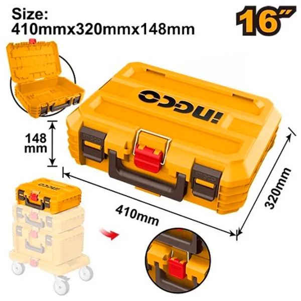 Organaizer pentru instrumente INGCO PBXS101 1 buc. Plastic photo 1