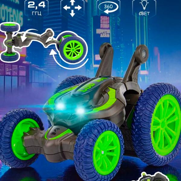 Mașină Lead Honor Stunt Racing Car LH-C075  / / Green Gray photo 4