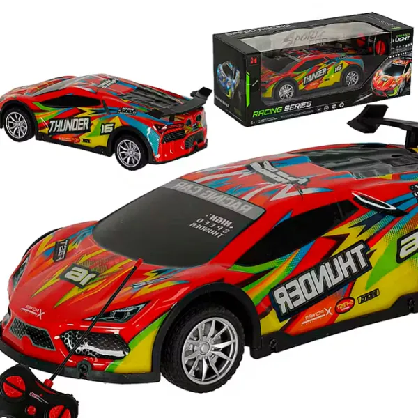 Mașină Lead Honor Sports Car Body Light Thunder LH-C071  / / Black Red photo 3