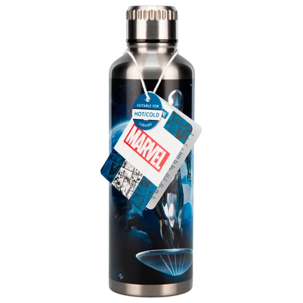Sticlă pentru apă Paladone Fantastic Four Silver Surfer Metal Water Bottle Silver photo 1