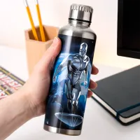 Бутылка для воды Paladone Fantastic Four Silver Surfer Metal Water Bottle Серебряный photo 3
