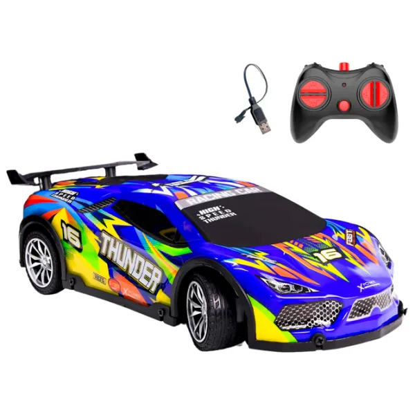 Машинка Lead Honor Sports Car Body Light Thunder LH-C071  / / Черный Синий photo 2