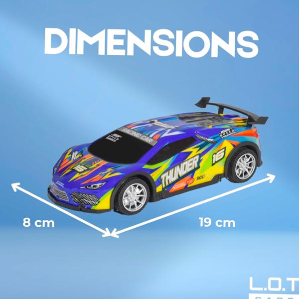 Машинка Lead Honor Sports Car Body Light Thunder LH-C071  / / Черный Синий photo 7
