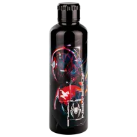 Sticlă pentru apă Paladone Spiderman Miles Morales Metal Water Bottle Black