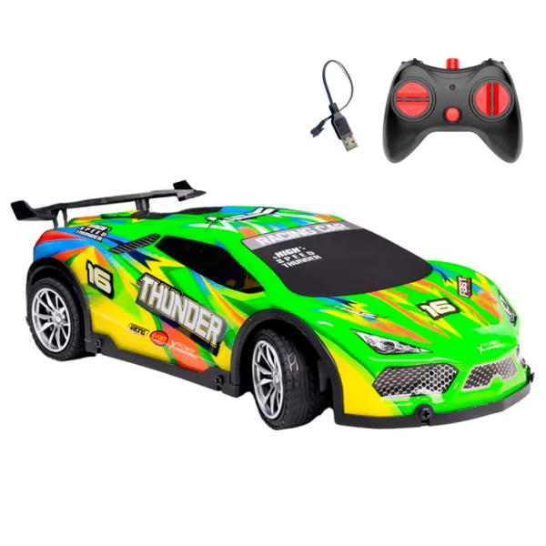 Машинка Lead Honor Sports Car Body Light Thunder LH-C071  / / Черный Зеленый photo 2