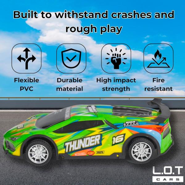 Машинка Lead Honor Sports Car Body Light Thunder LH-C071  / / Черный Зеленый photo 3