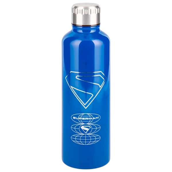 Бутылка для воды Paladone Superman Theatrical Metal Water Bottle Синий photo 1