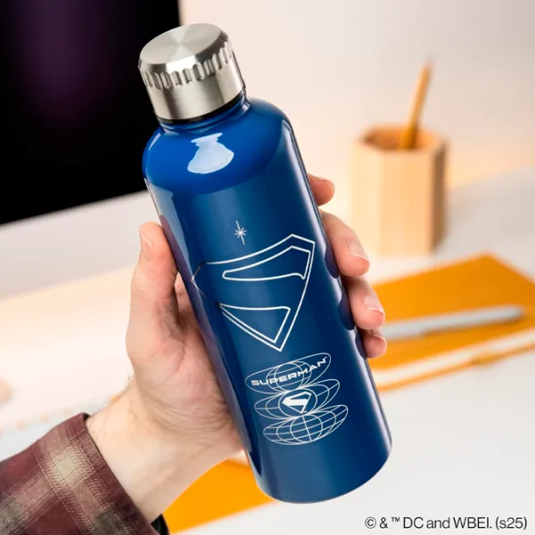 Бутылка для воды Paladone Superman Theatrical Metal Water Bottle Синий photo 5