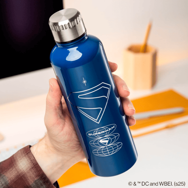 Бутылка для воды Paladone Superman Theatrical Metal Water Bottle Синий photo 5