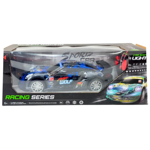 Mașină Lead Honor Sports Car Body Light Wolf LH-C070  / / Black Blue photo 6