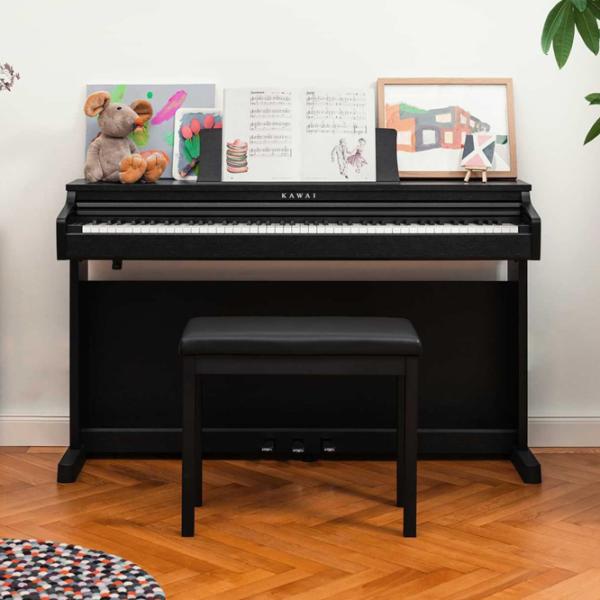 Pian electric Kawai CX202 Acustic / 88 clape / Split / Black photo 4