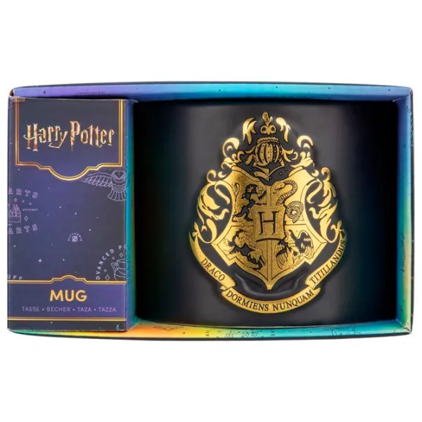 Cană Paladone Harry Potter Hogwarts Crest Embossed Mug 400 ml photo 4