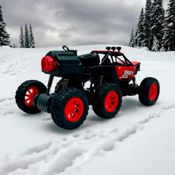 Mașină ZI DI TOYS Off-Road 6x6 Spray Rock 299A  / / Black Red photo 2