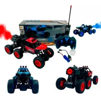 Машинка ZI DI TOYS Off-Road 6x6 Spray Rock 299A / / Черный Красный photo 4