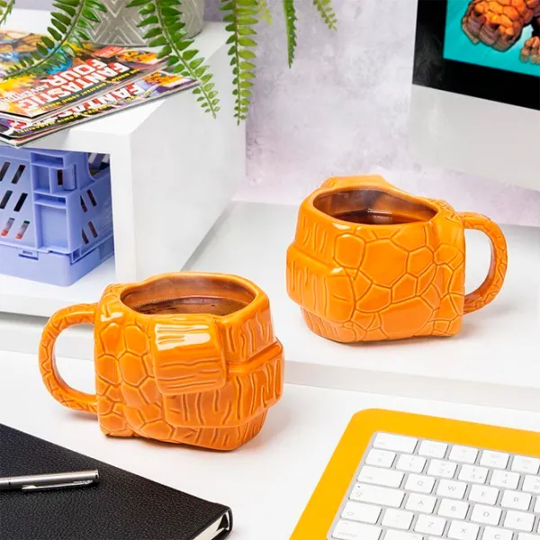 Sticlă pentru apă Paladone Marvel Fantastic Four The Thing Shaped Mug 500 ml photo 2