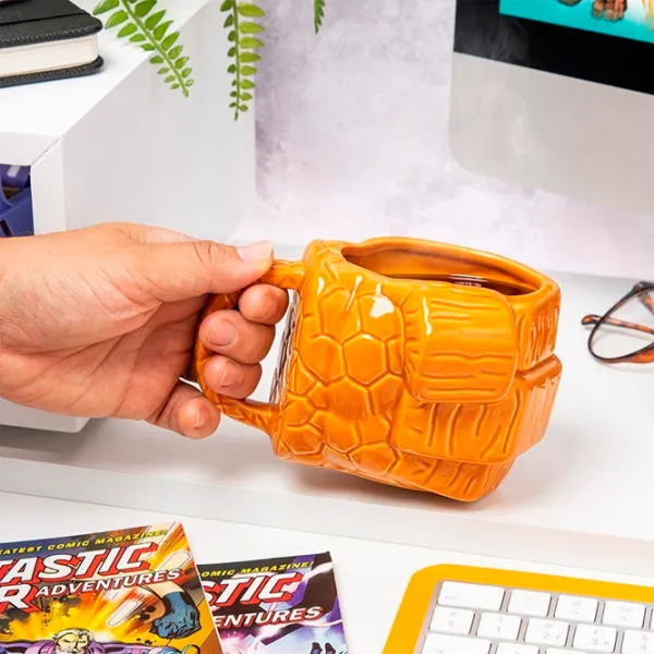 Sticlă pentru apă Paladone Marvel Fantastic Four The Thing Shaped Mug 500 ml photo 3