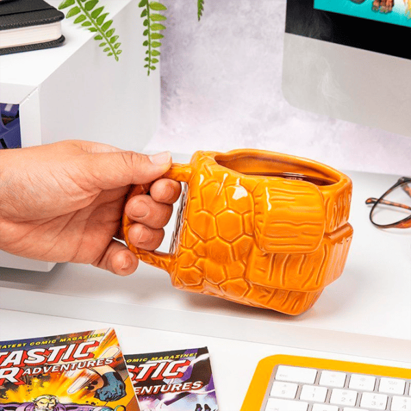 Sticlă pentru apă Paladone Marvel Fantastic Four The Thing Shaped Mug 500 ml photo 3