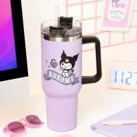 Кружка Paladone Kuromi Insulated Cup and Straw Фиолетовый photo 3