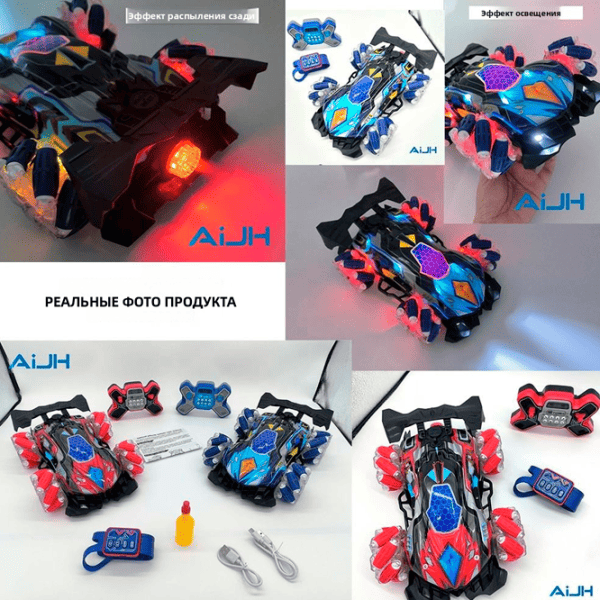 Mașină QIANKUN F1 Racing Car 112430 15 km/h / / Black Blue photo 6
