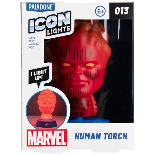 Lampă LED Paladone Marvel Fantastic Four Human Red photo 2