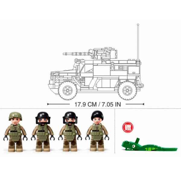 Constructor Sluban Typhoon VDVS Armată/ Khaki photo 4