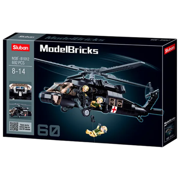 Constructor Sluban US Army medical helicopter Armată/ Black photo 1