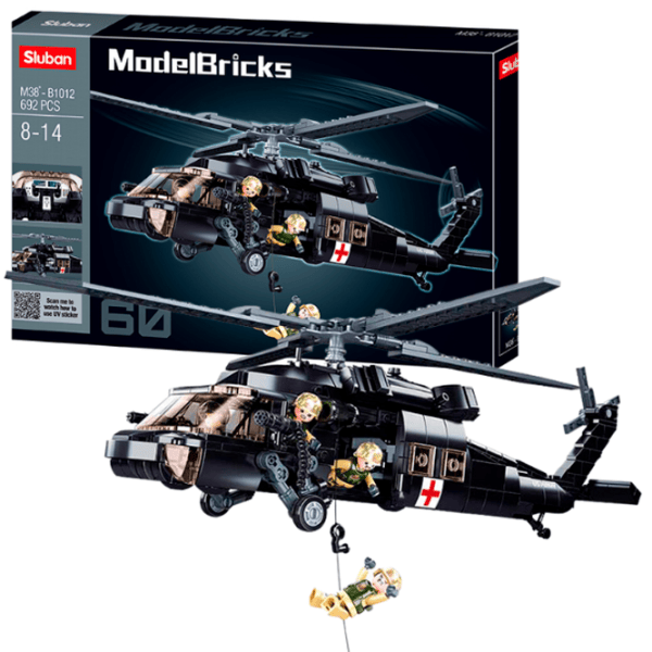 Constructor Sluban US Army medical helicopter Armată/ Black photo 2